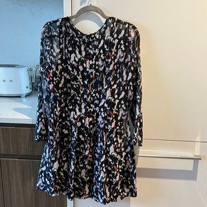 Club Monaco silk printed shift dress